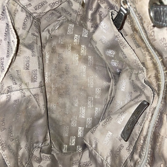 Michael Kors signature shoulder bag tote with dust bag MK LOGO SHOULDERBAG GREY - Picture 9 of 9